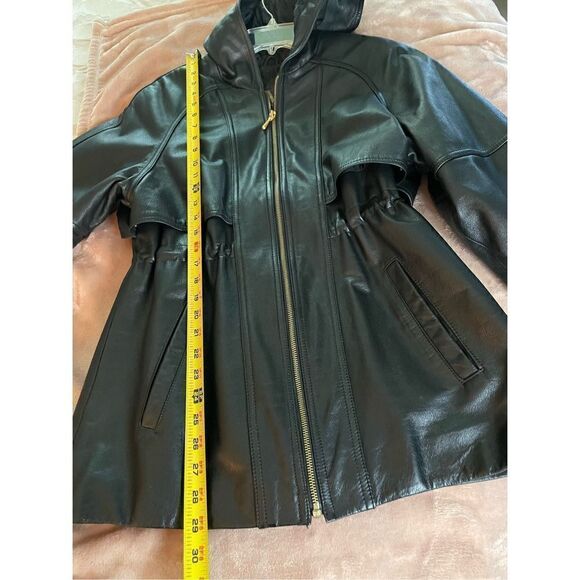 Women’s Genuine Leather Black Soft Jacket Coat Winlit New York Size P/P - Picture 5 of 14